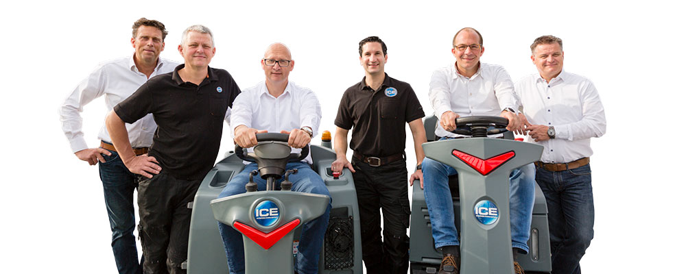 Team ICE Benelux Schoonmaakmachines - Schrobmachines - Veegmachines